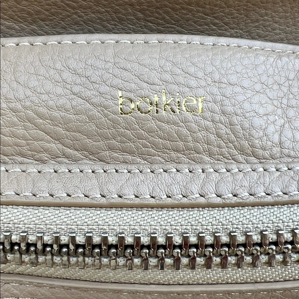 Botkier Trigger Satchel Beige Leather Handbag Purse